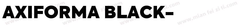 AXIFORMA BLACK字体转换